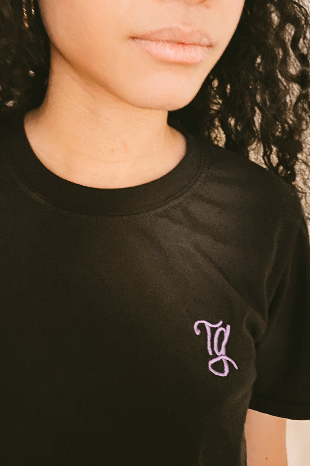 TG Embroidered Tee - Obsidian