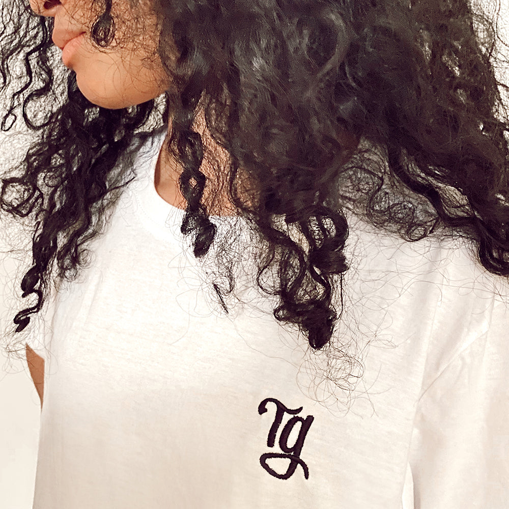 TG Embroidered Tee - Ghost